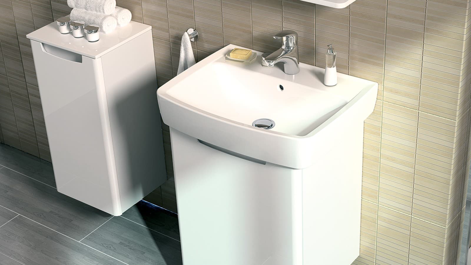 Skříňka pod umyvadlo a boční skříňka Kolo Rekord Skříňka pod umyvadlo a boční skříňka Kolo Rekord